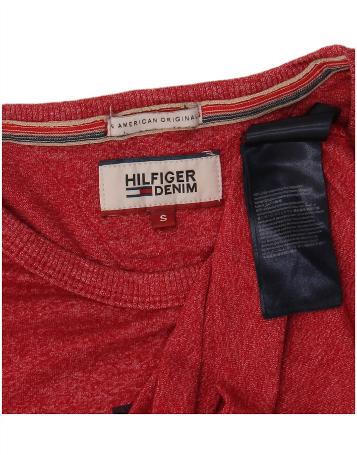 Мужская футболка с рисунком Tommy Hilfiger, маленький красный хлопок с крапинками