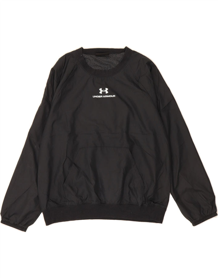UNDER ARMOUR Womens Pullover Tracksuit Top UK 14 Medium Black Polyester Vintage Under Armour and Second-Hand Under Armour from Messina Hembry 
