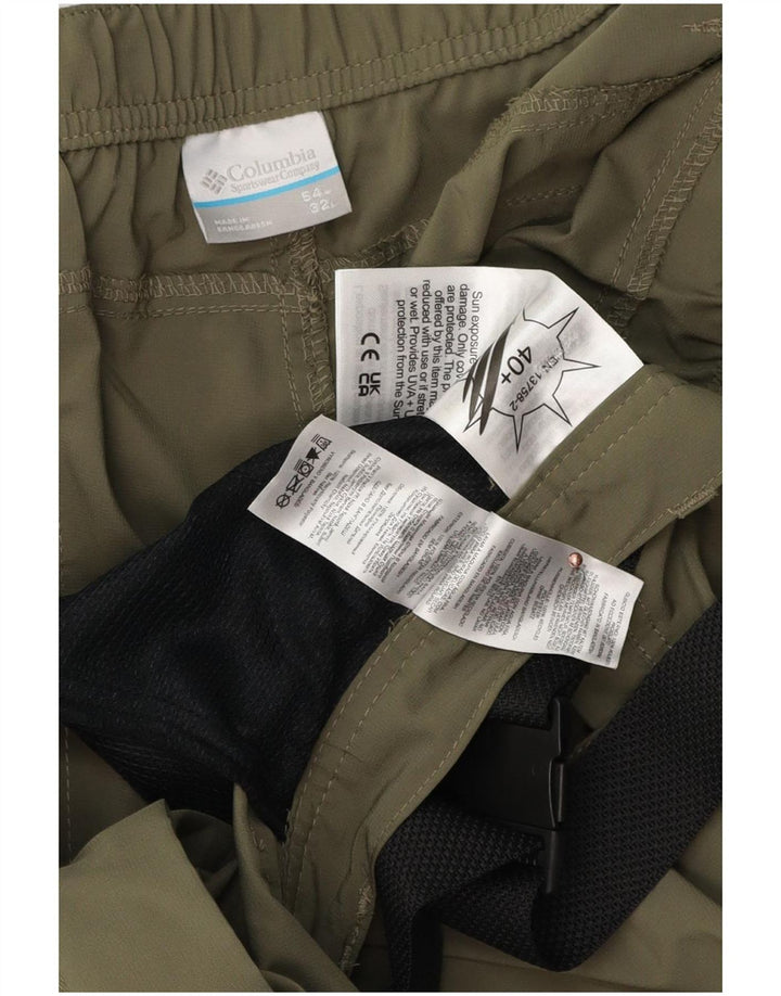 Мужские прямые брюки-карго Columbia W54 L32, хаки, полиэстер