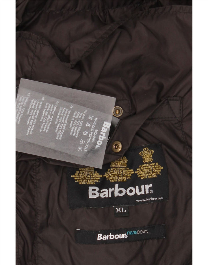 Мужская стеганая куртка Barbour UK 42 XL черная из полиамида
