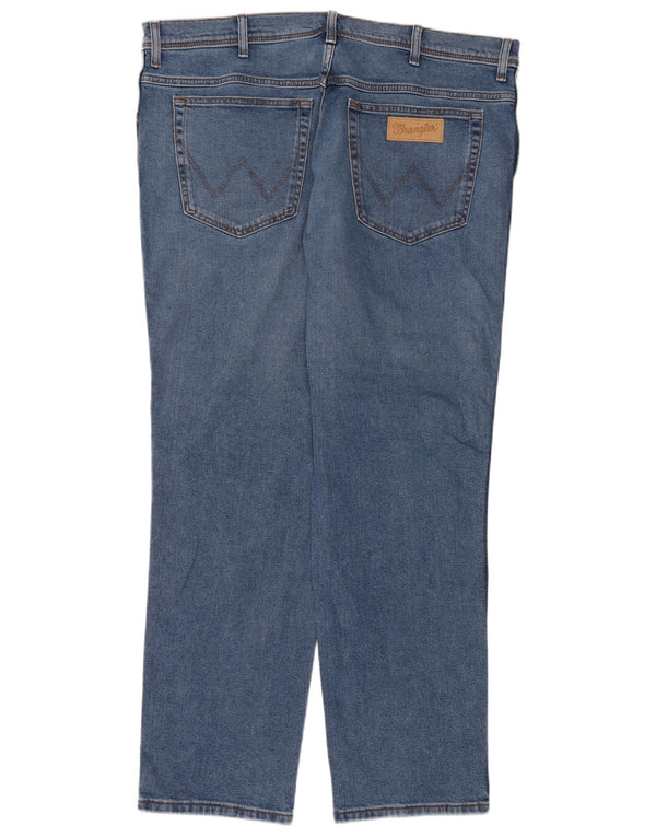 Мужские джинсы Wrangler Texas Slim W42 L30, синий хлопок