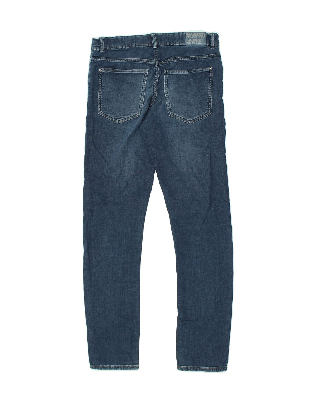 MURPHY & NYE Girls Skinny Jeans 13-14 Years W30 L28  Navy Blue Cotton | Vintage Murphy & Nye | Thrift | Second-Hand Murphy & Nye | Used Clothing | Messina Hembry 