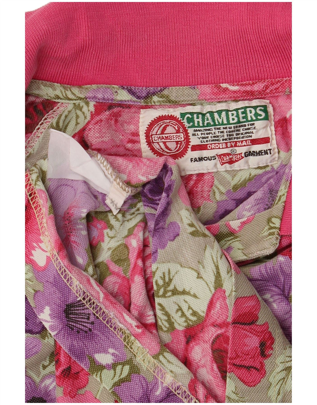 Женская рубашка поло Chambers UK 18 XL Разноцветный цветочный принт