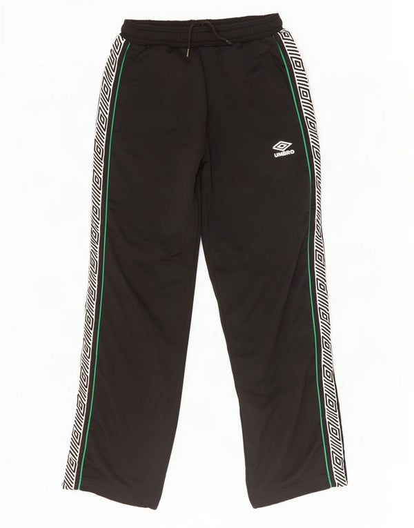 Umbro Мужские спортивные брюки с графическим рисунком, большие черные полиэстер с цветными блоками