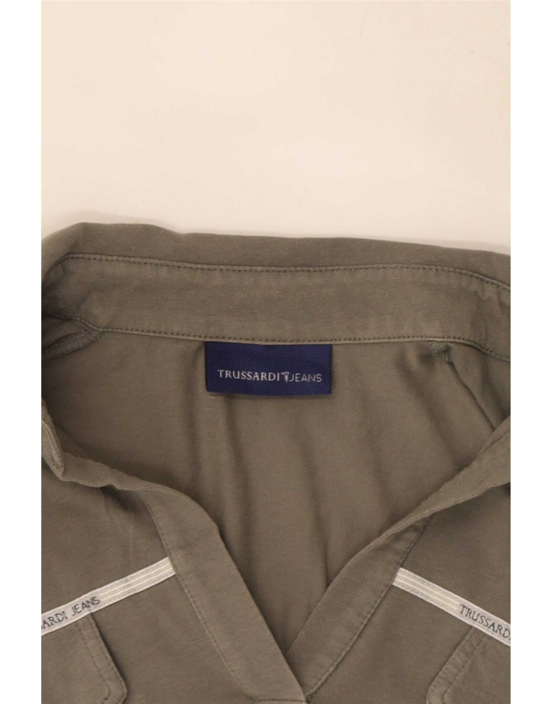 Женская рубашка-поло Trussardi UK 14, большая, серая
