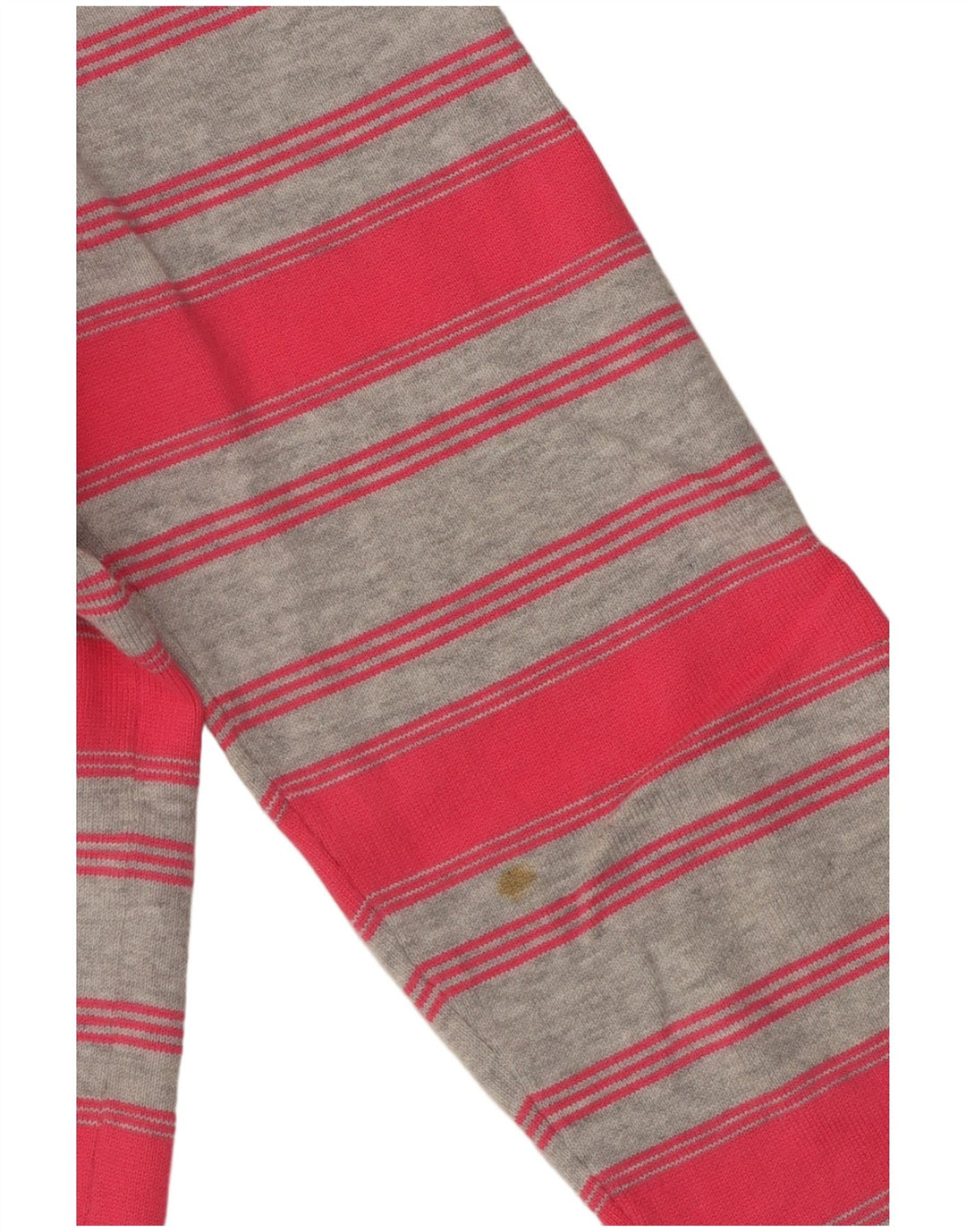 TOMMY HILFIGER Женский джемпер с v-образным вырезом UK 12, средний розовый в полоску