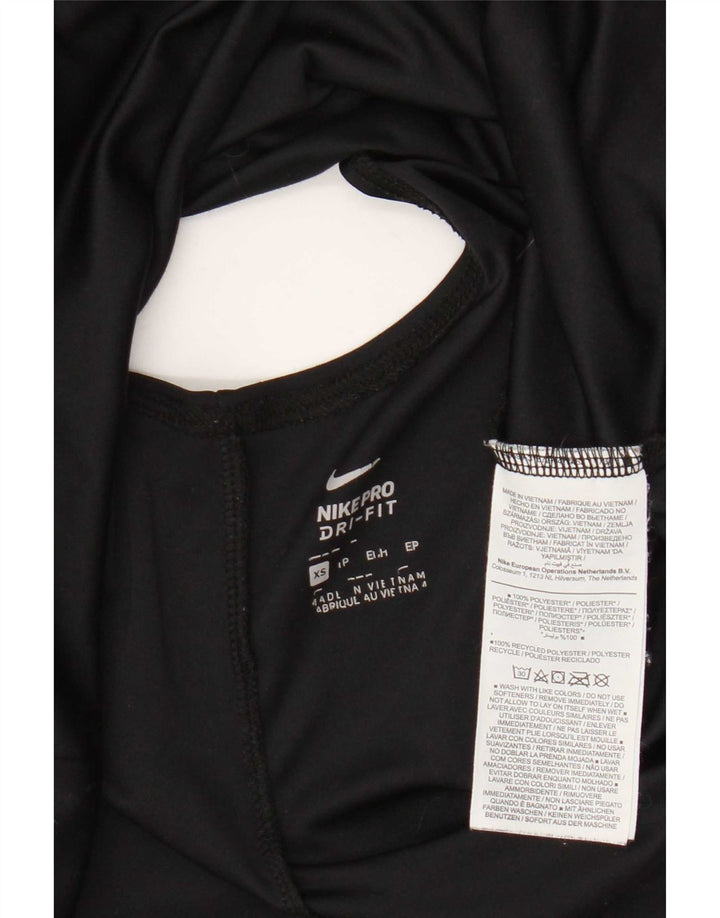 Женский оверсайз-жилет с графическим рисунком Nike Dri Fit UK 6 XS, черный полиэстер