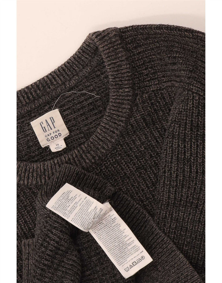 Мужской джемпер с круглым вырезом Gap XS, серый хлопок
