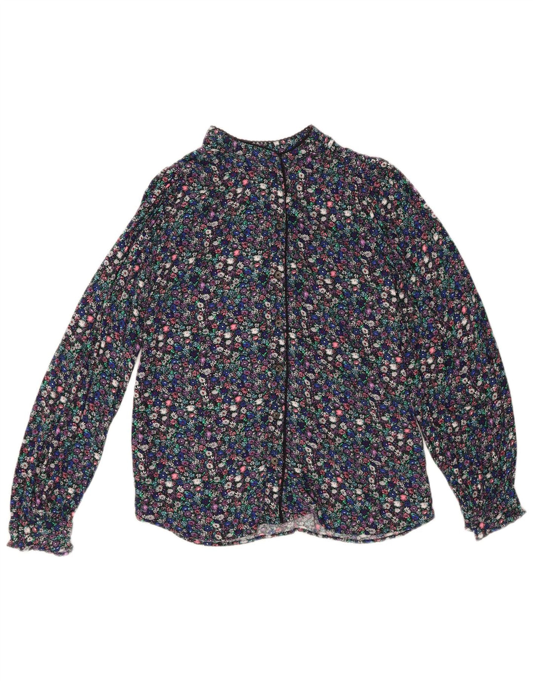 MARKS & SPENCER Womens Shirt Blouse UK 8 Small Multicoloured Floral
