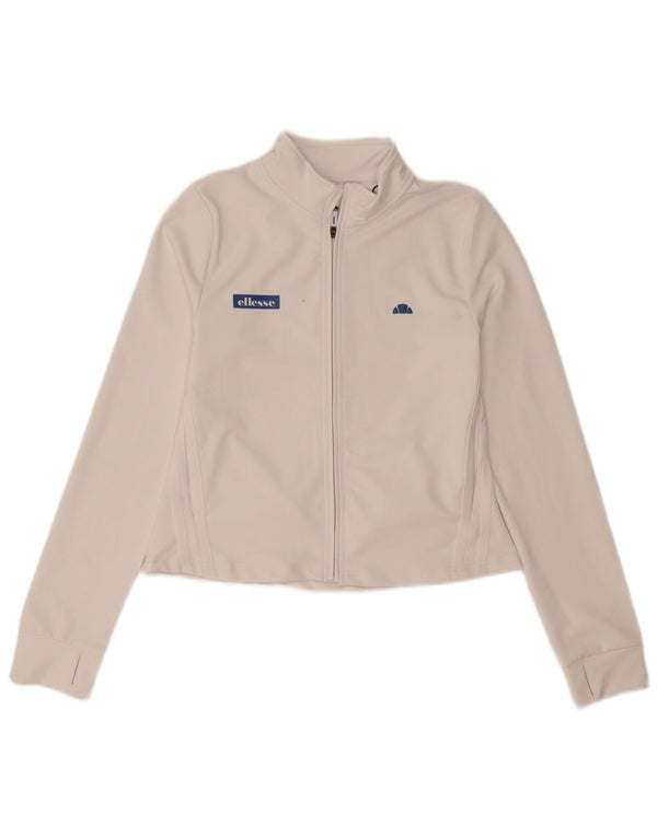 Женский спортивный костюм Ellesse, верхняя куртка UK 10, маленький белый полиэстер