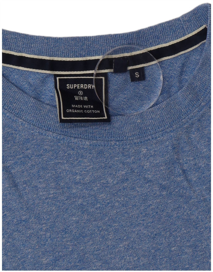 Мужская футболка Superdry, маленький синий хлопок