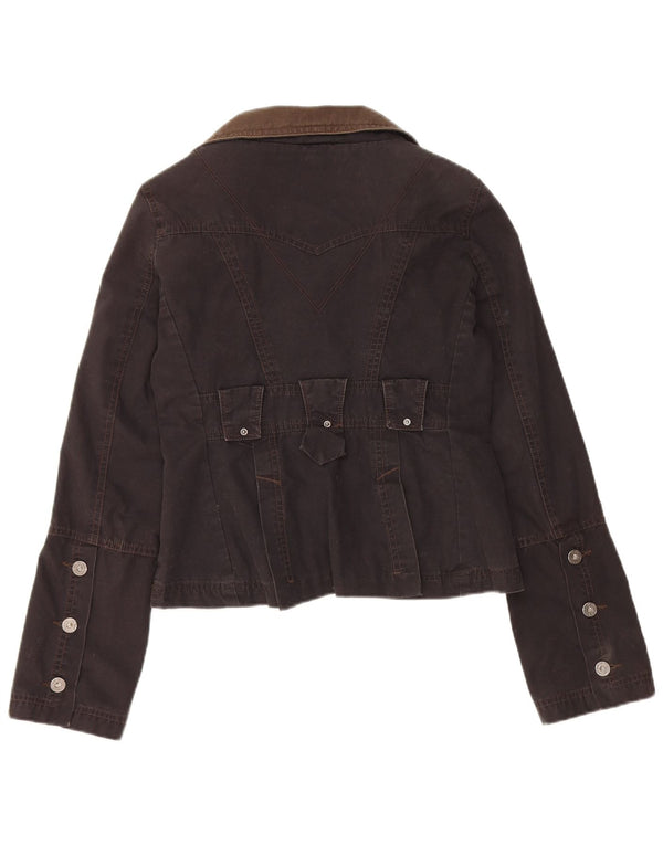 Женский пиджак Diesel на 3 пуговицах UK 12, средний черный хлопковый пиджак