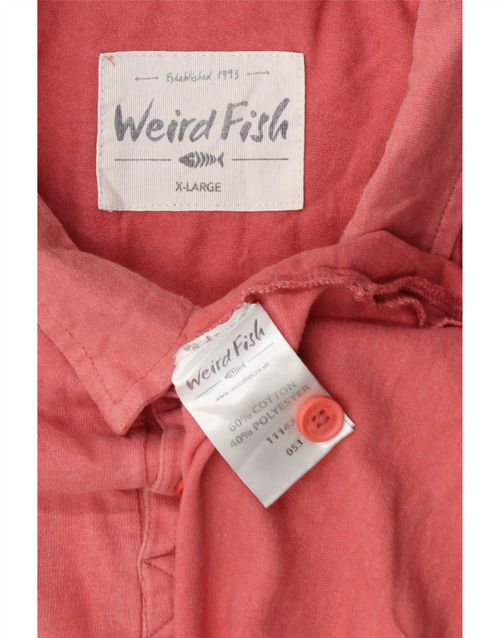 Мужская рубашка поло WEIRD FISH XL, розовый хлопок