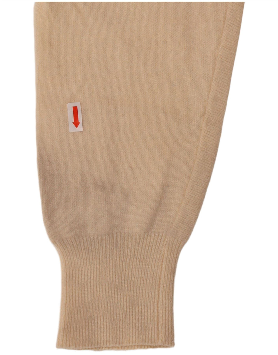 Мужской свитер Kappa с v-образным вырезом XL из белой овечьей шерсти