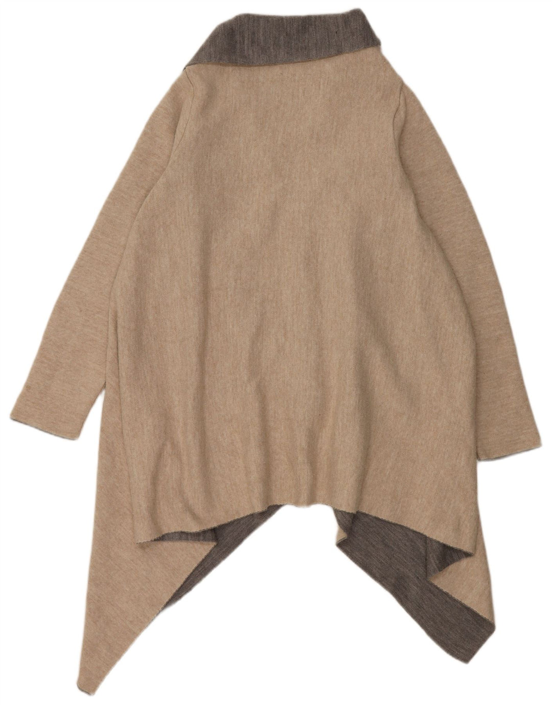 Мужской асимметричный кардиган Zara UK 14, средний бежевый цветной блок