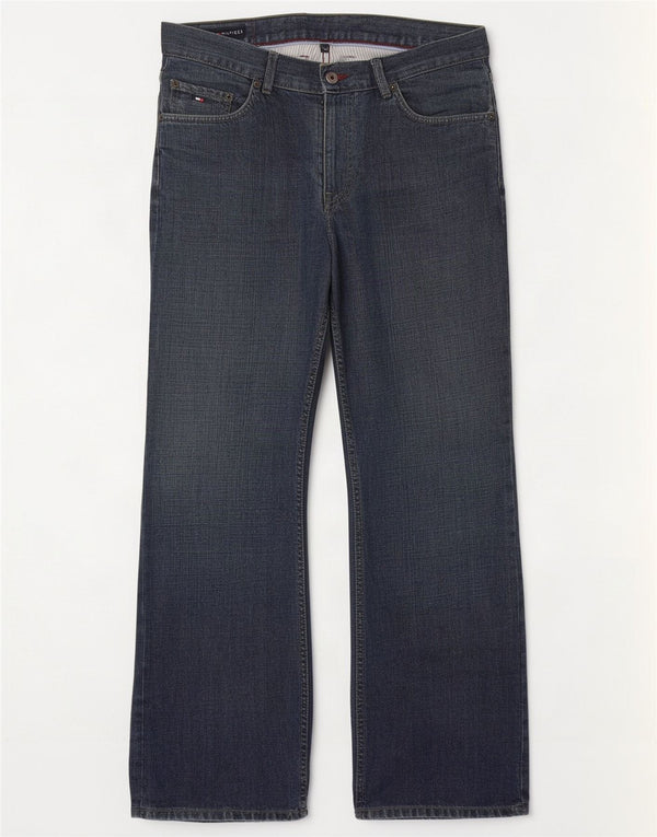 Мужские прямые джинсы Tommy Hilfiger W34 L30 темно-синие, хлопок