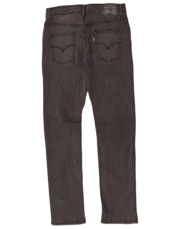 Levi's Boys 512 Узкие зауженные джинсы 13-14 лет W28 L29 Серый хлопок