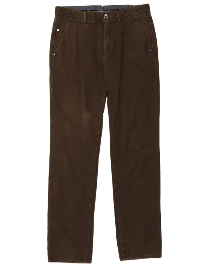 Мужские прямые брюки-чиносы MASSIMO DUTTI EU 40 Medium W31 L32 Коричневые
