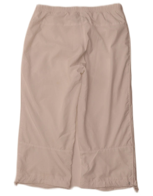 Женские спортивные брюки-капри NIKE, белые спортивные брюки, размер 8/10, маленькие белые, Великобритания