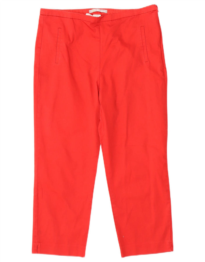 Женские прямые капри Marks & Spencer UK 12, средние W30 L21, красные