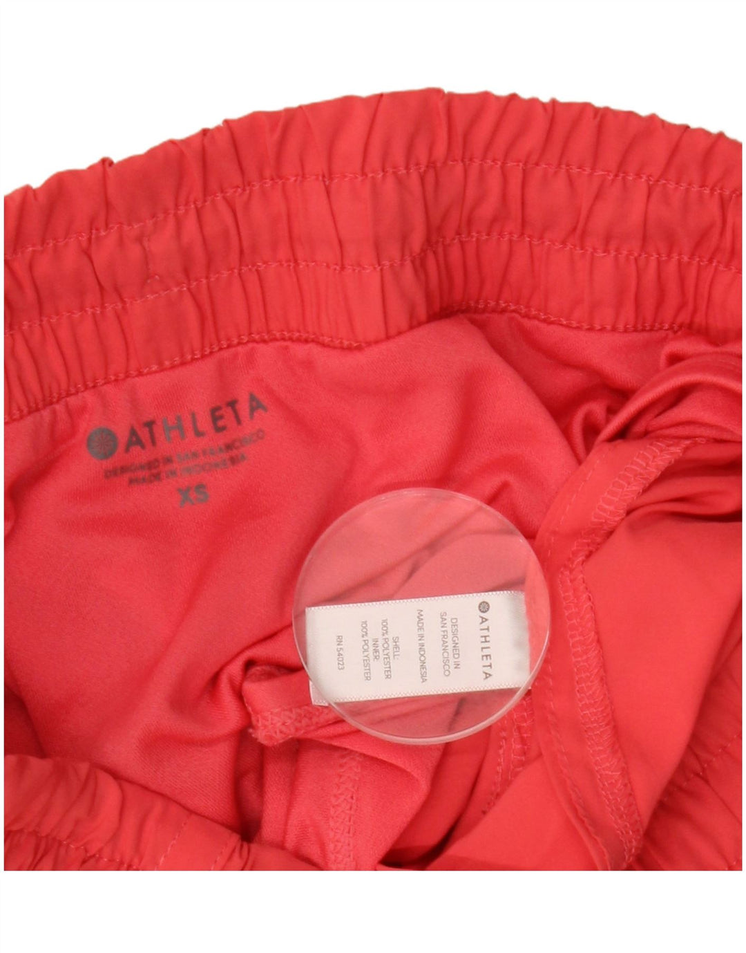 Женские спортивные шорты ATHLETA UK 4 XS, красный полиэстер