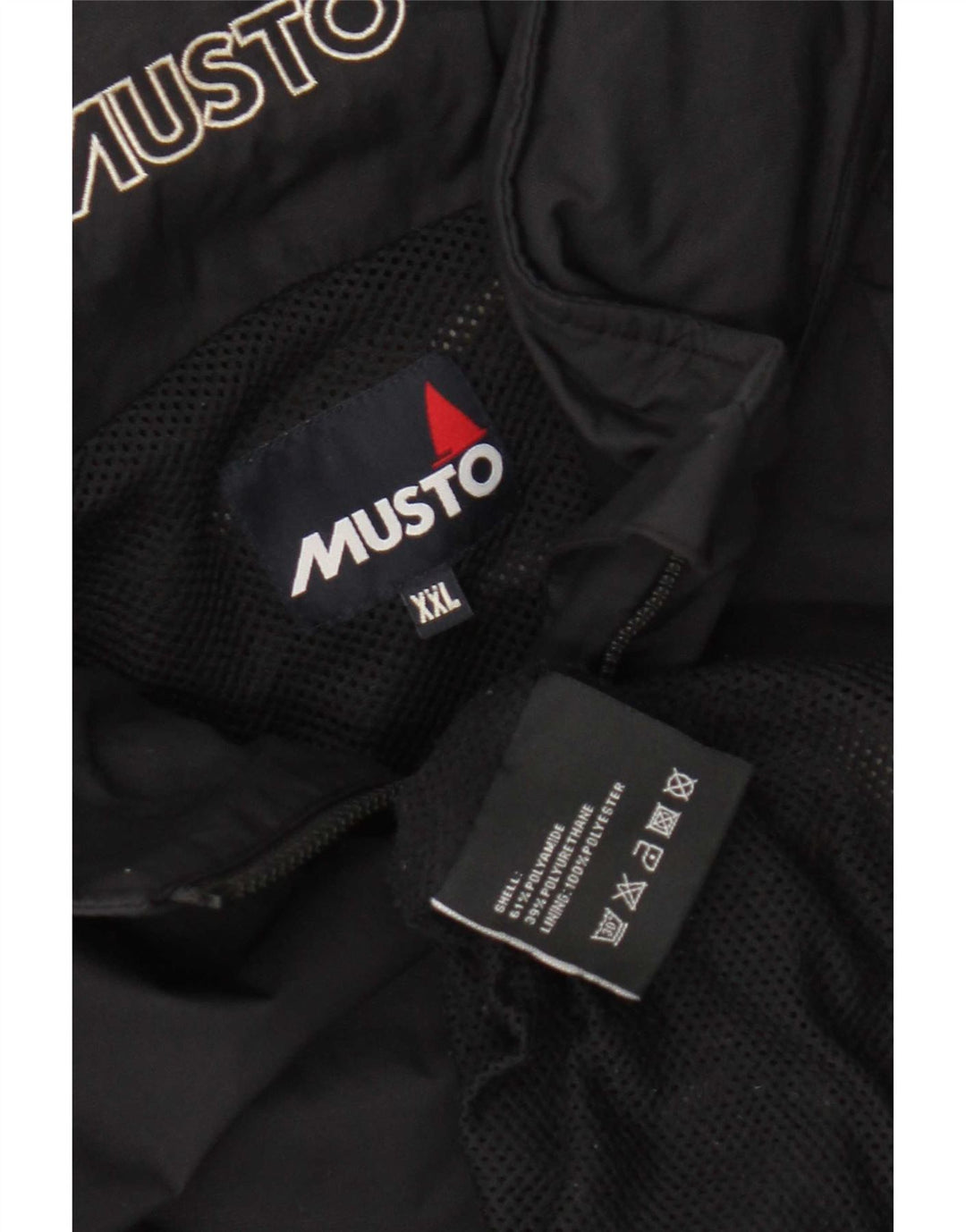 Мужская дождевик Musto с капюшоном UK 44 2XL Черный Полиамид