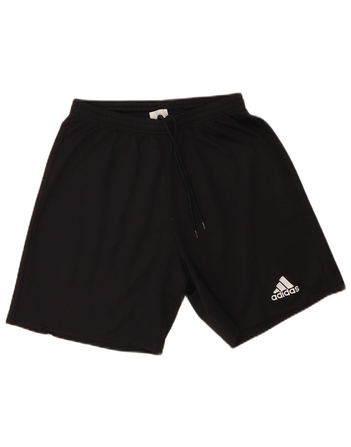 Спортивные шорты Adidas Climalite для мальчиков 9-10 лет, маленькие черные из полиэстера