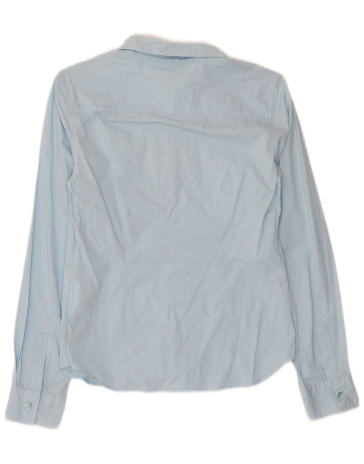 Женская рубашка Calvin Klein Jeans UK 14, большая синяя хлопковая