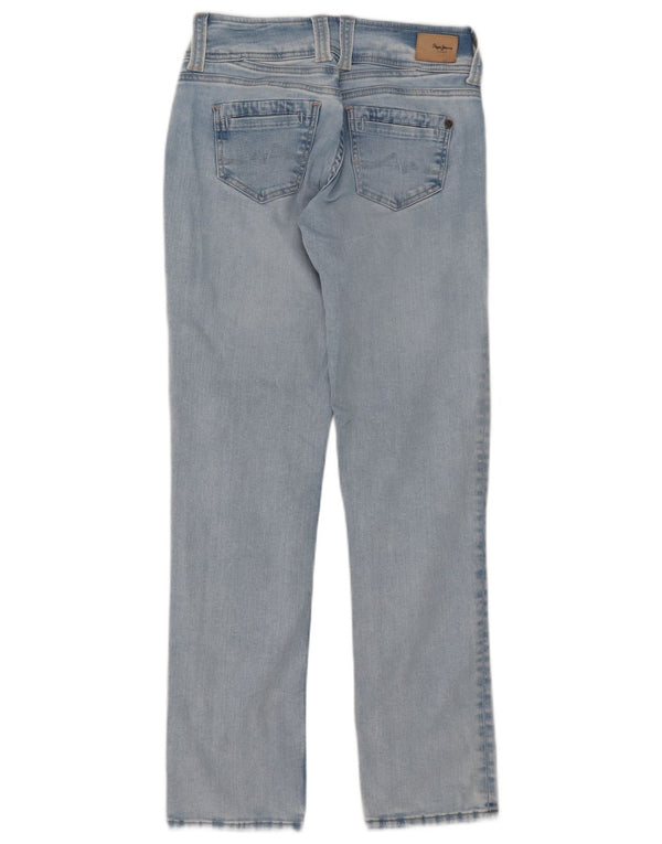 Джинсы PEPE Jeans женские прямые W29 L32 синие, хлопок