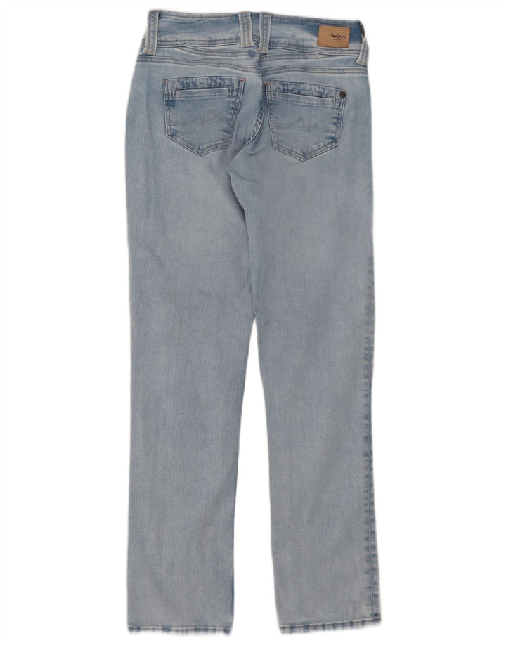 Джинсы PEPE Jeans женские прямые W29 L32 синие, хлопок