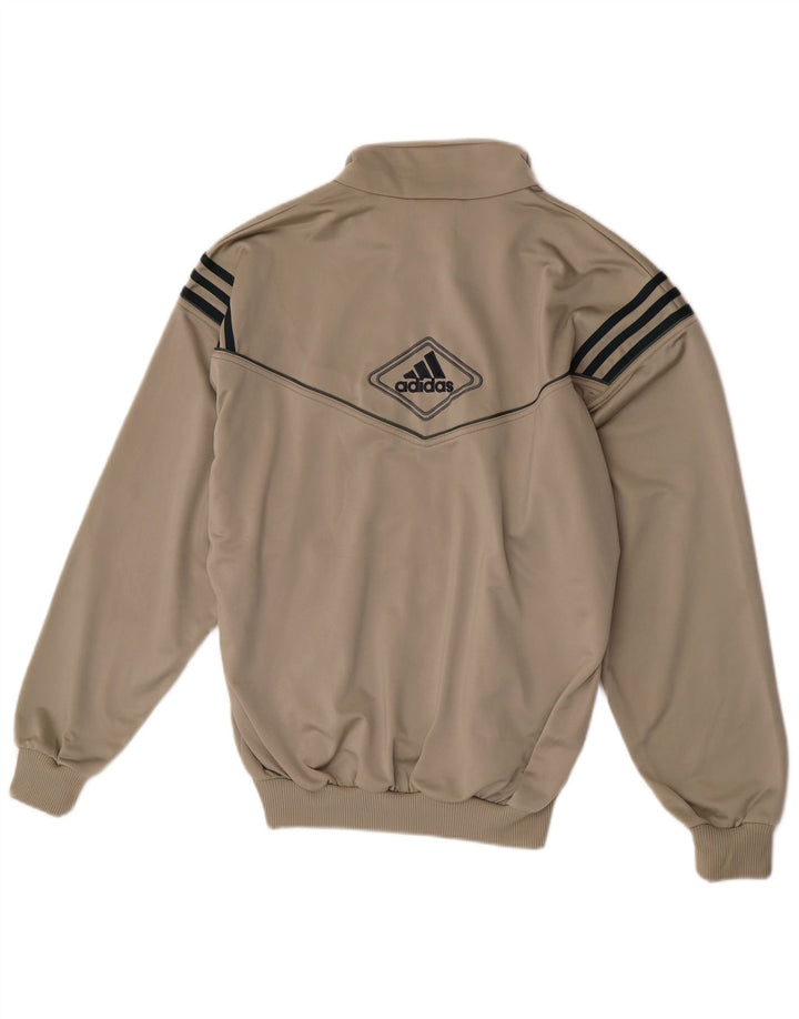 Мужская спортивная куртка Adidas UK 38/40, средний серый полиэстер с цветными блоками