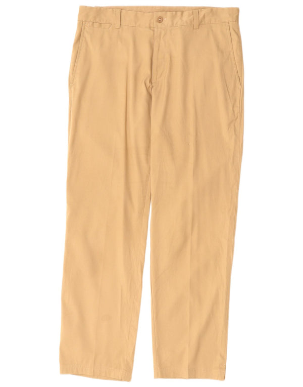 NIKE Mens Dri Fit Straight Chino Trousers W32 L30 Beige Polyester