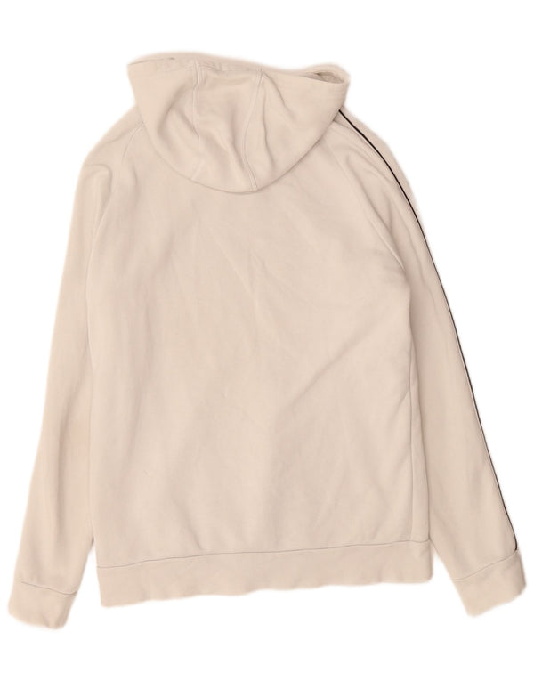 ADIDAS Boys Hoodie Jumper 15-16 Years White Cotton