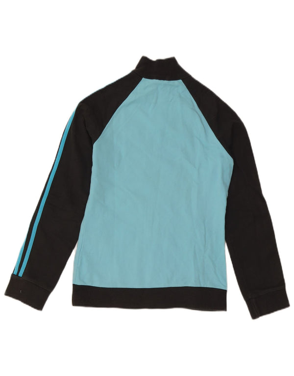 Женский спортивный костюм Adidas Top Jacket UK 10, маленький синий хлопок с цветными блоками