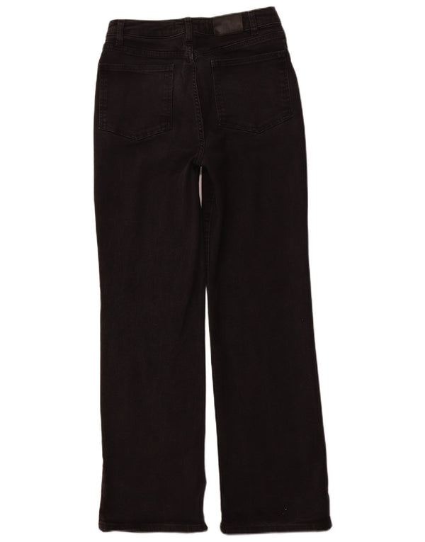 Женские прямые джинсы с высокой талией MINT VELVET UK 10, маленькие W28 L30, черные