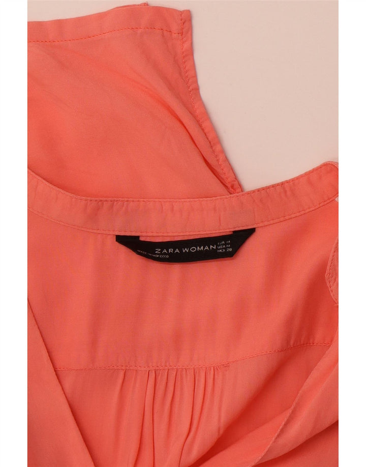 ZARA Womens Long Sleeve Sheath Dress UK 14 Medium Pink