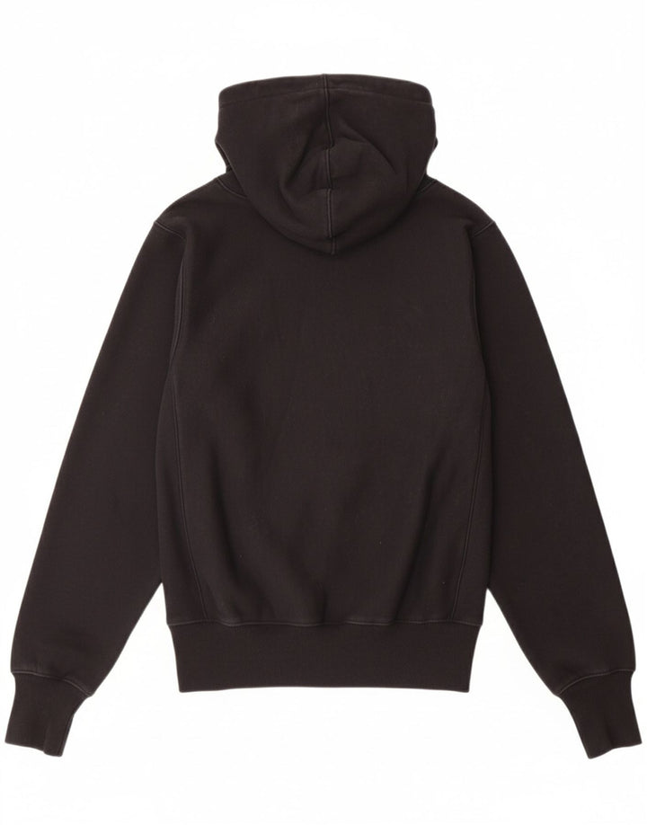 CHAMPION Womens Reverse Weave Oversized Hoodie Jumper UK 10 Small Black Vintage Champion and Second-Hand Champion from Messina Hembry 