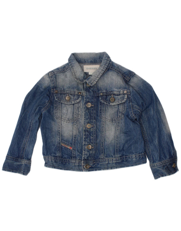 DIESEL Baby Boys Denim Jacket 12-18 Months Blue Cotton