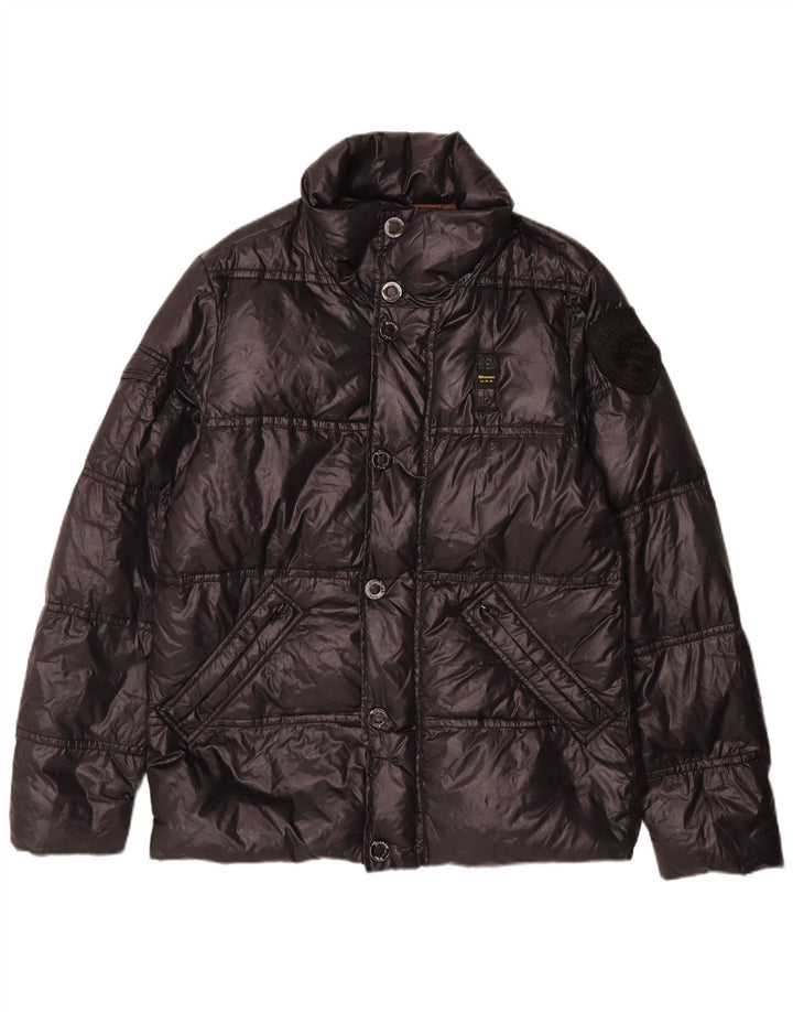 Мужская стеганая куртка Blauer UK 38 средний черный полиамид
