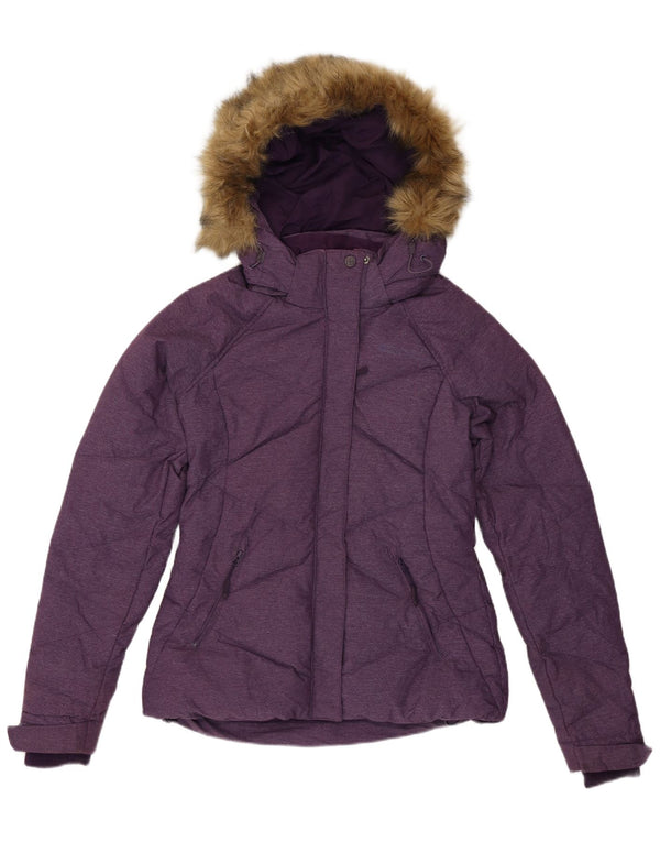 Женская утепленная куртка с капюшоном Mountain Warehouse UK 6 XS Фиолетовый нейлон