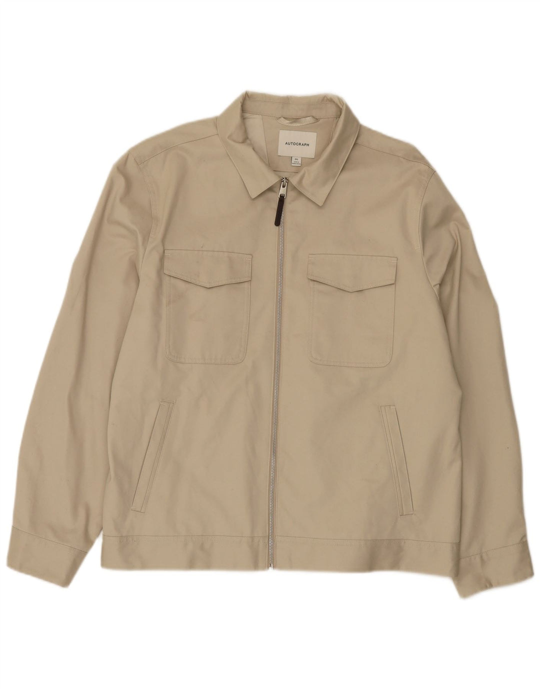 Мужская куртка Marks & Spencer Autograph Utility UK 44 2XL бежевого цвета, хлопок