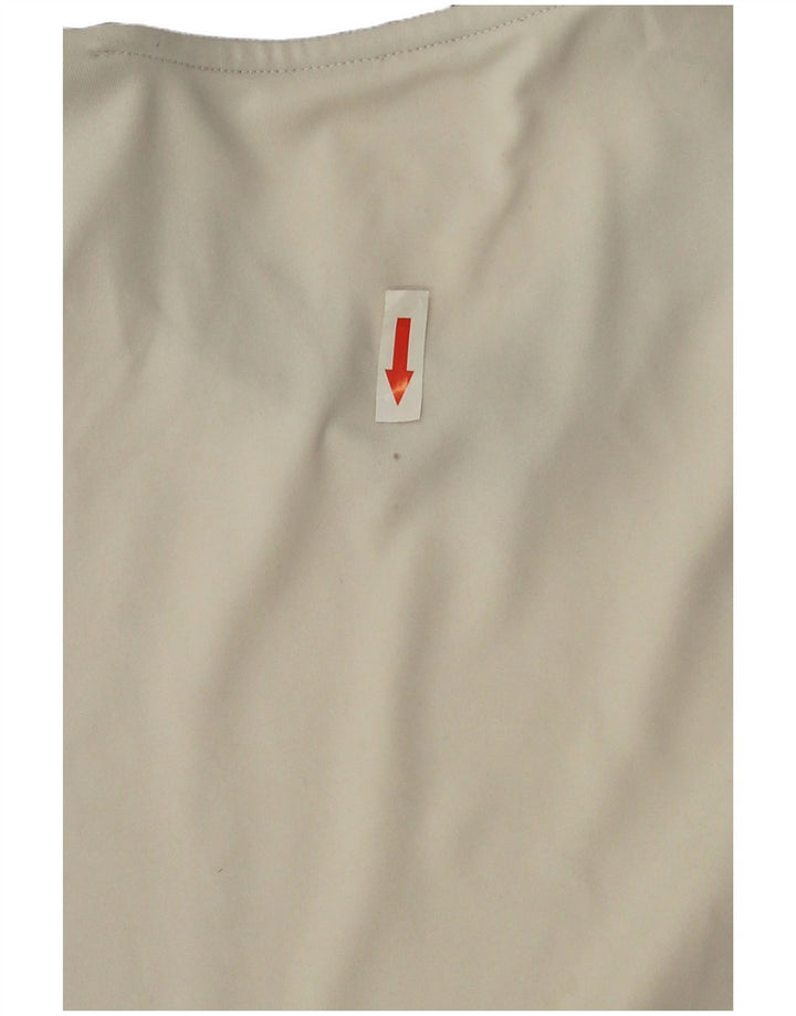 Мужская футболка Adidas Top Medium Off White из полиэстера, спортивная