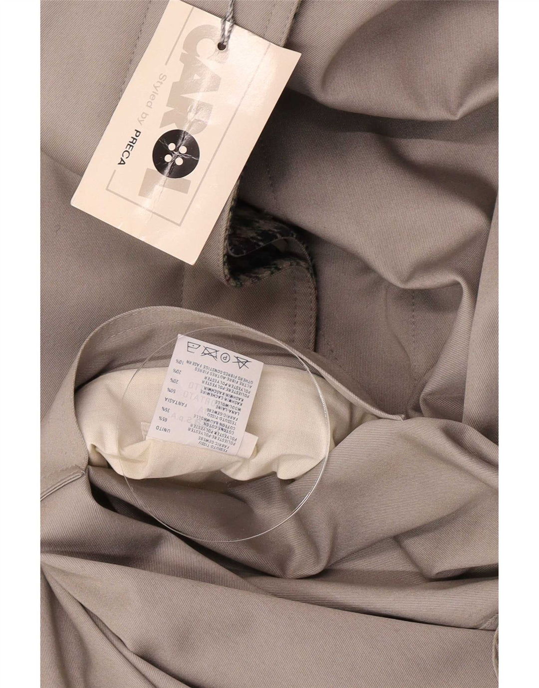 Женское двустороннее пальто Carol IT 48 XL серое из полиэстера