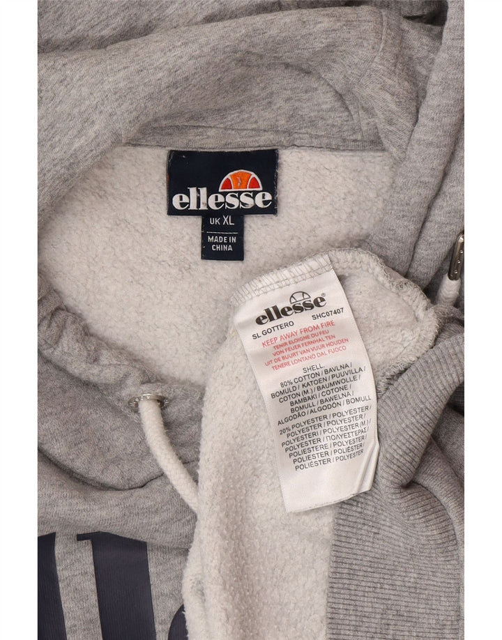 Мужской джемпер с капюшоном Ellesse XL, серый хлопок