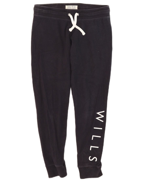 Женские спортивные брюки с графическим рисунком Jack Wills, джоггеры UK 12, средние, темно-синие