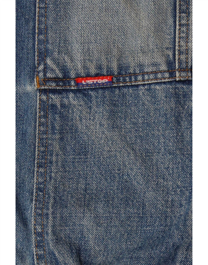 Винтажная мужская джинсовая куртка UK 42 XL, синяя