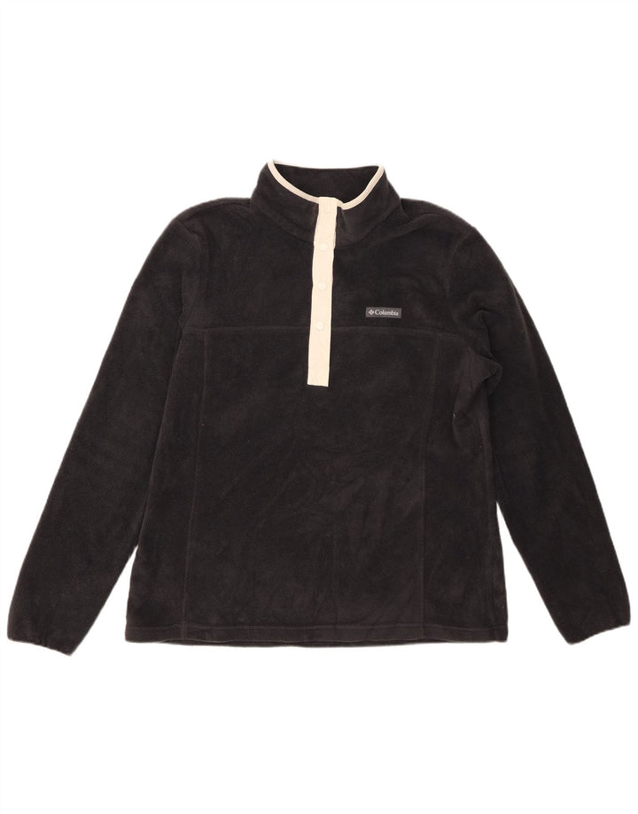 Женский флисовый джемпер COLUMBIA с воротником на пуговицах, Великобритания, 16, большой серый полиэстер