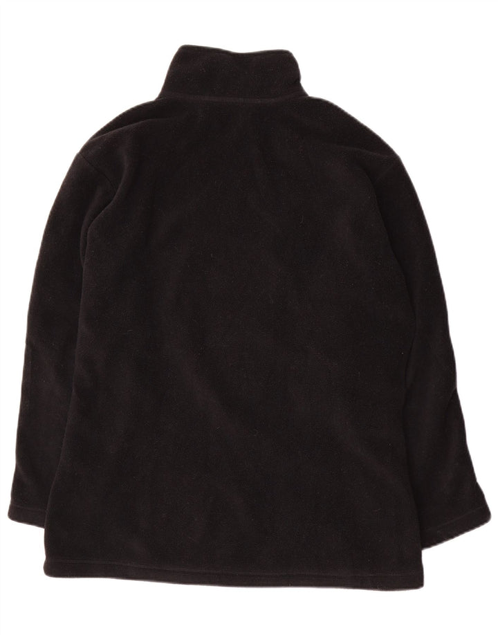 FILA Женский флисовый джемпер с воротником на молнии IT 44 Средний, черный, полиэстер