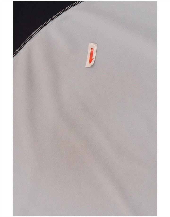 Мужская футболка Adidas Top XL синяя из полиэстера с цветными блоками