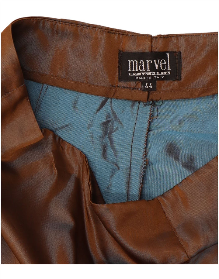 LA PERLA Женские прямые повседневные брюки Marvel IT 44 Medium W28 L28 Коричневые